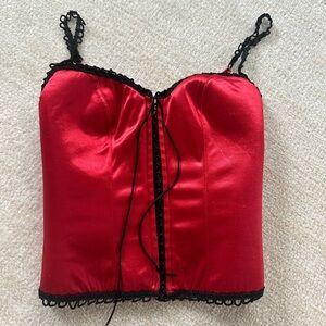 Vintage Red Victoria’s Secret Corset Top